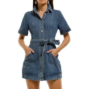 C/Meo Collective Lifetime Denim Button Front Dress Women's Size Large